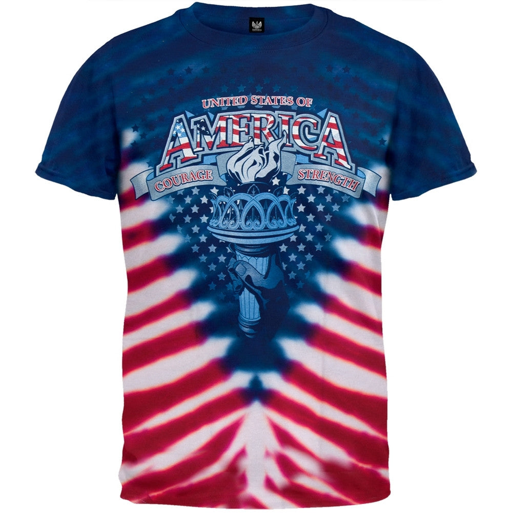Liberty's Flame - T-Shirt Men's T-Shirts Old Glory   