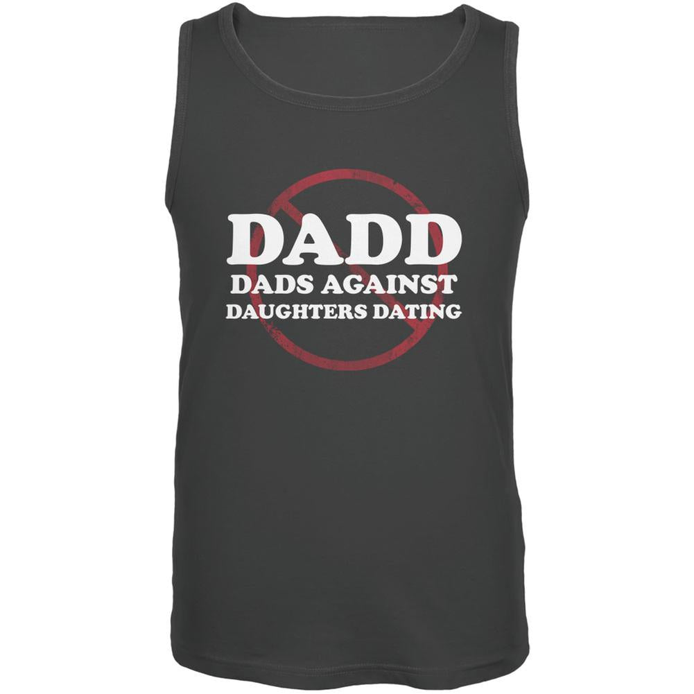 Father's Day DADD Dads Against Daughters Dating Grey Adult Tank Top Men's Tank Tops Old Glory 2XL Grey 