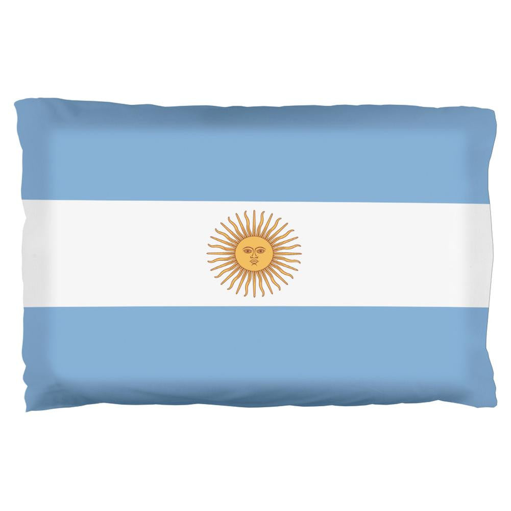 Argentina Flag Pillowcase Pillowcases Old Glory OS Multi 