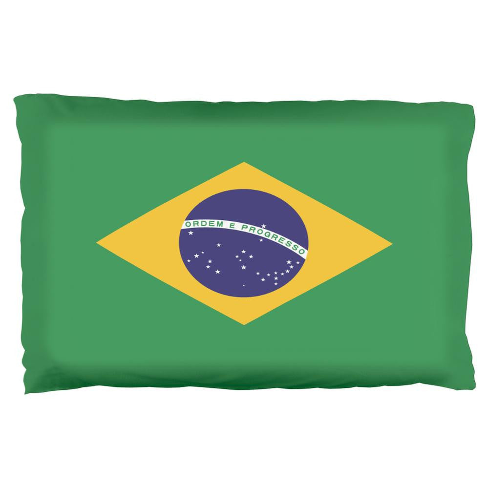 Brazil Flag Pillowcase Pillowcases Old Glory OS  