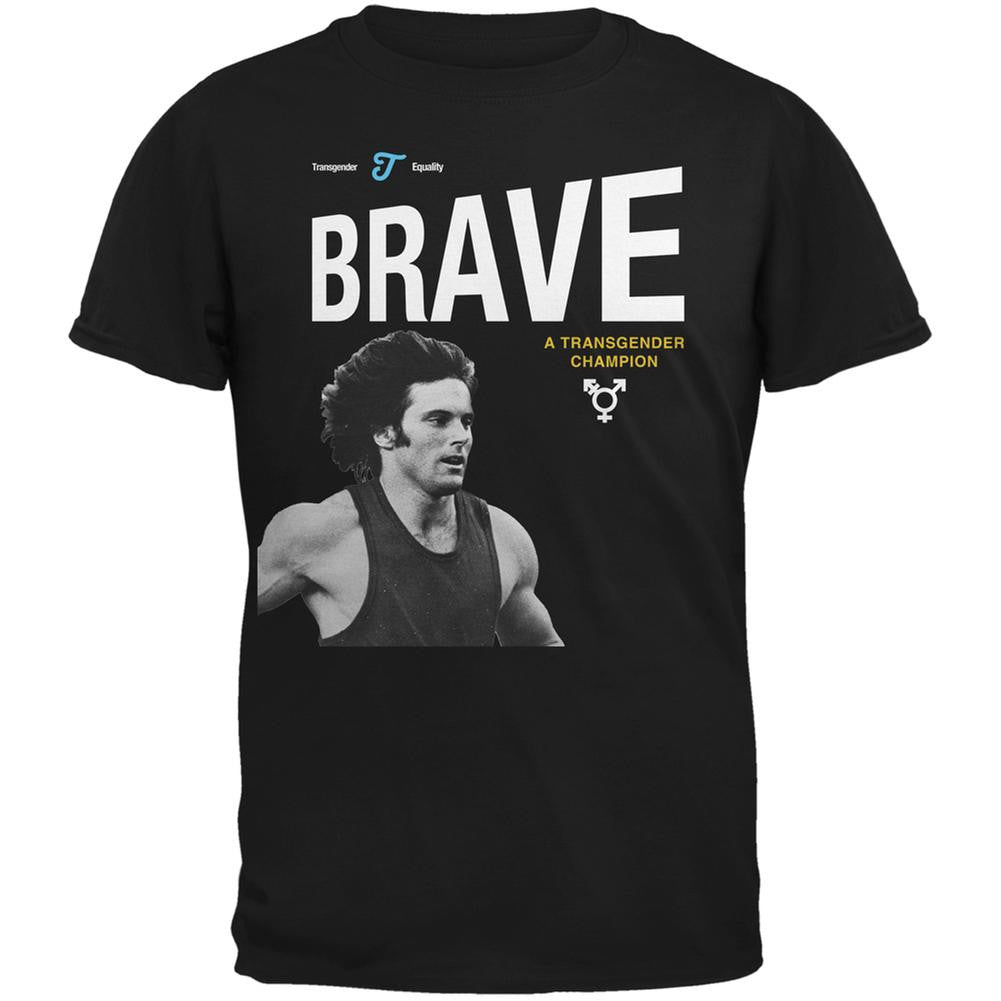 Bruce Jenner Brave Cereal Box - Black Adult T-Shirt Men's T-Shirts Old Glory 2XL Black 