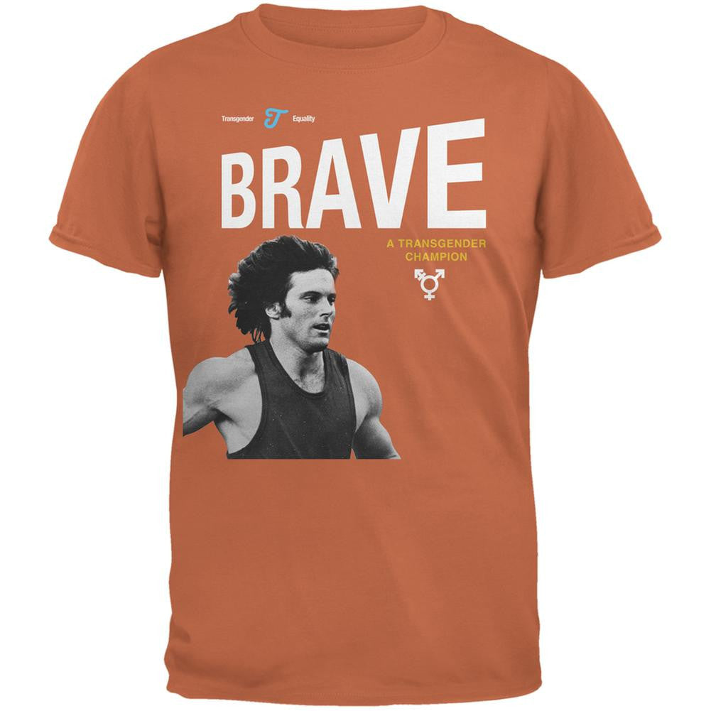 Bruce Jenner Brave Cereal Box - Texas Orange Adult T-Shirt Men's T-Shirts Old Glory 2XL Orange 