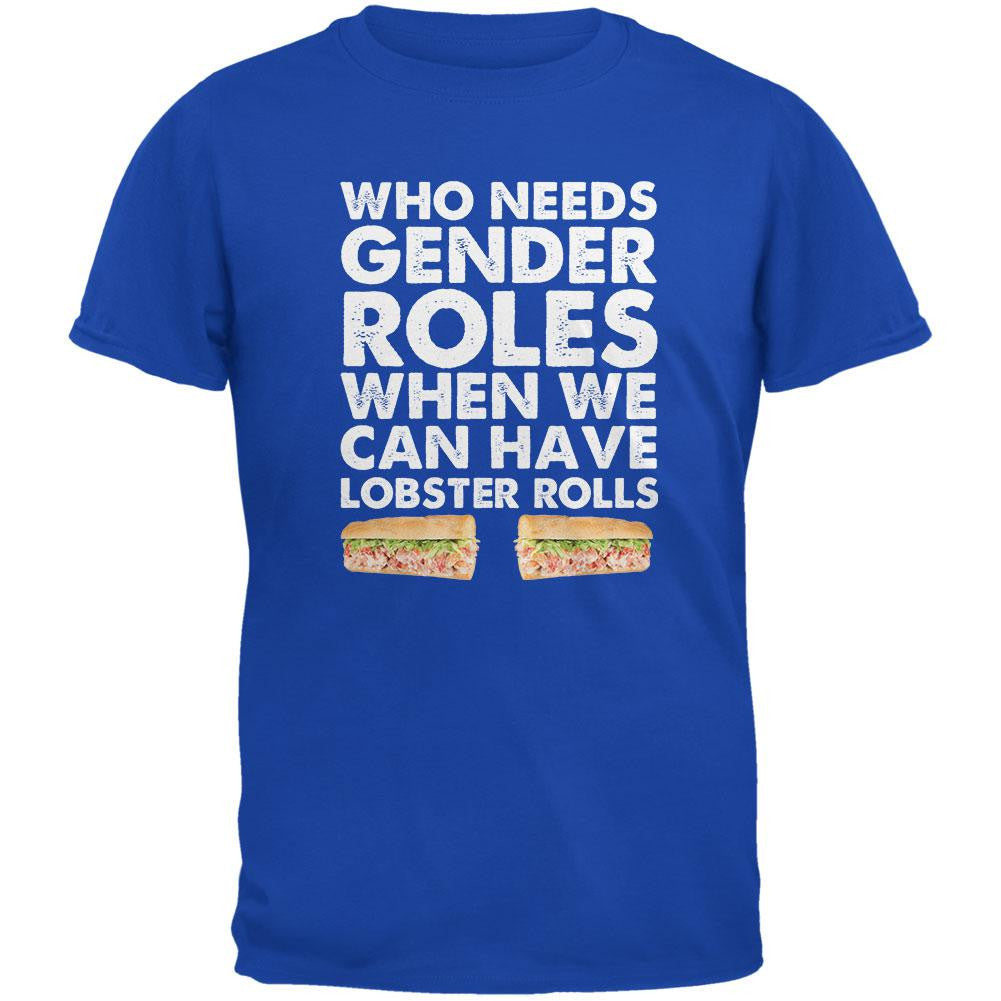 Who Needs Gender Roles - Lobster Rolls Metro Blue Adult T-Shirt Men's T-Shirts Old Glory 2XL Blue 