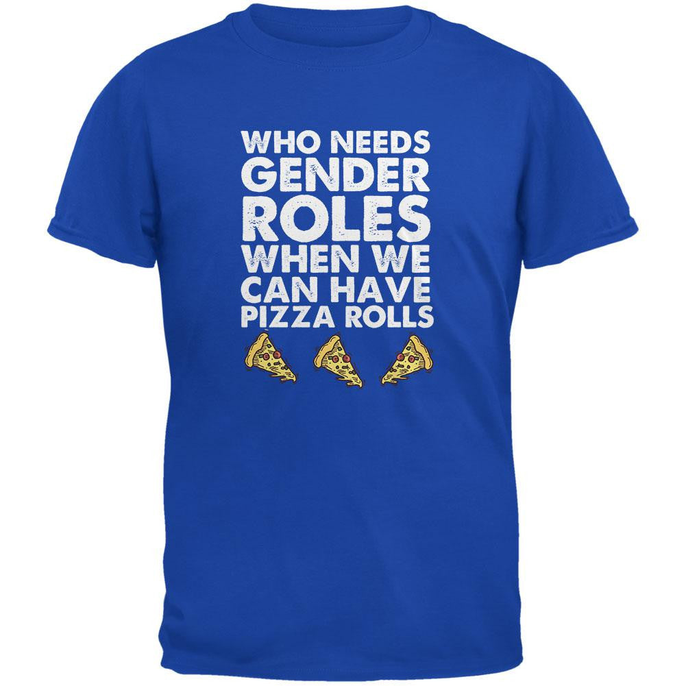 Who Needs Gender Roles - Pizza Rolls Metro Blue Adult T-Shirt Men's T-Shirts Old Glory 2XL Blue 