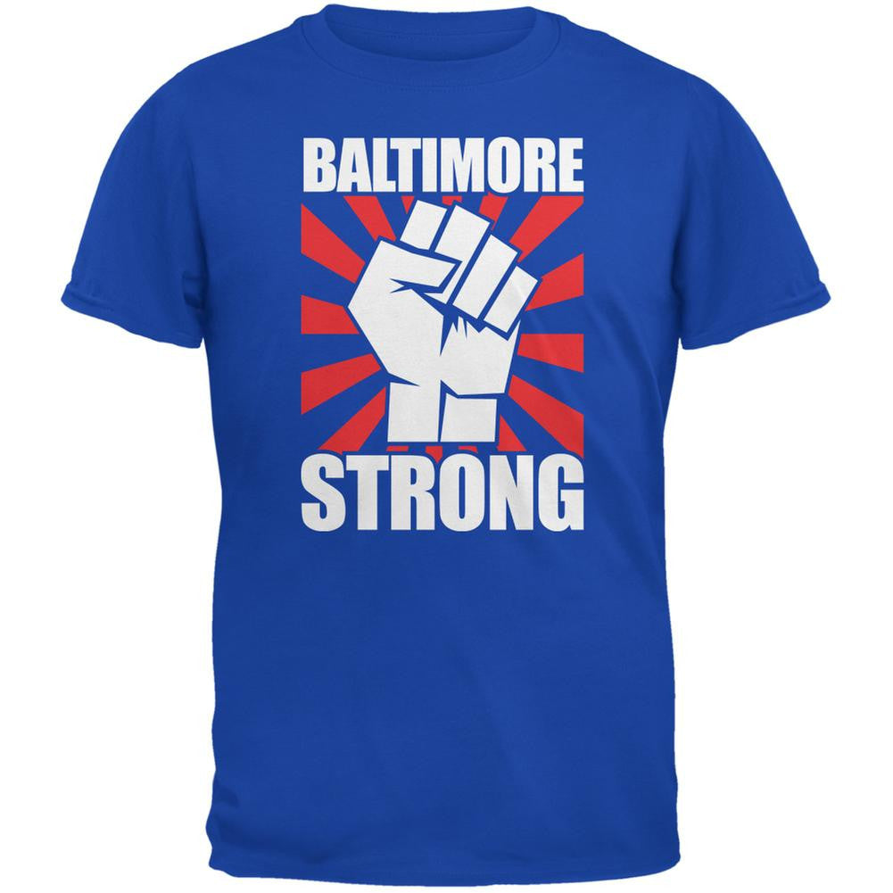 Baltimore Strong Royal Adult T-Shirt Men's T-Shirts Old Glory 2XL Blue 