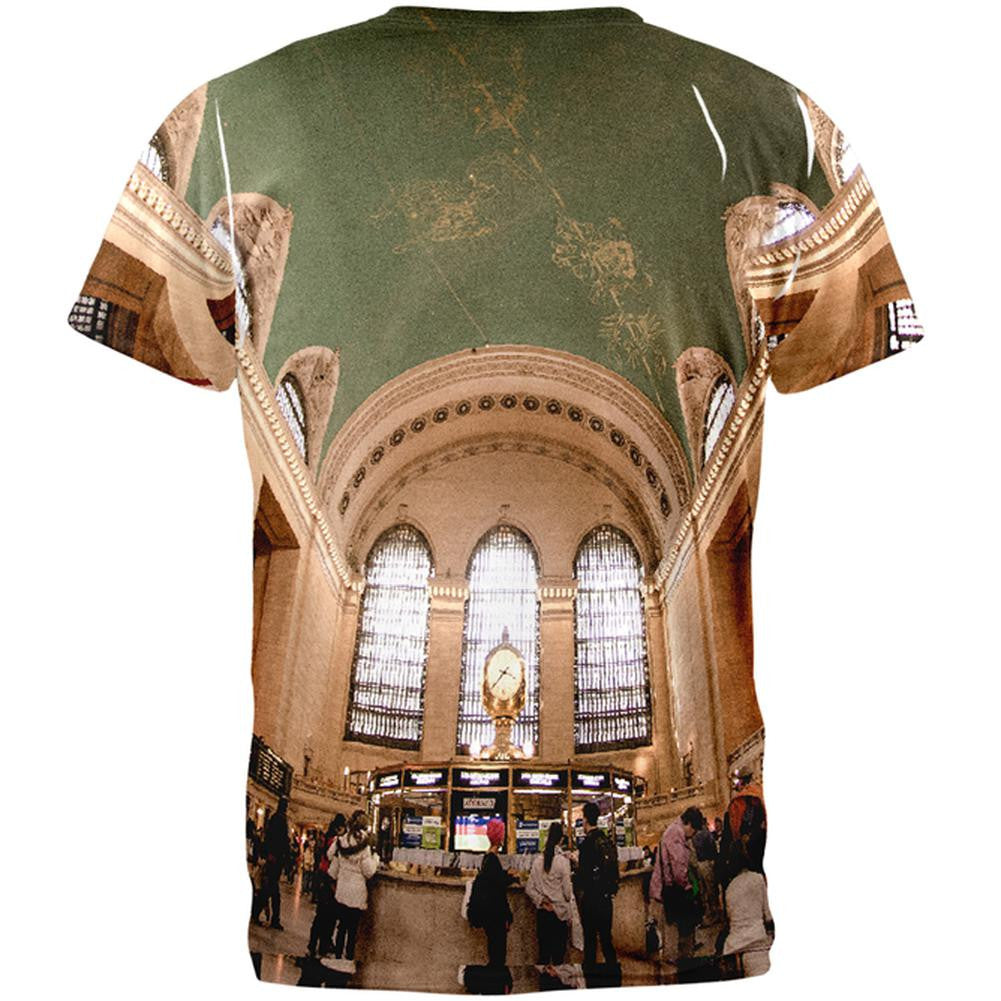 Grand Central Terminal All Over Adult T-Shirt Men's T-Shirts Old Glory   