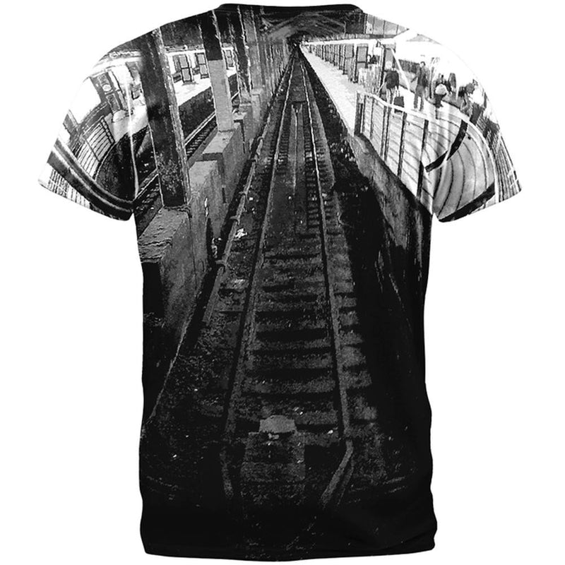 Grand Central Track All Over Adult T-Shirt Men's T-Shirts Old Glory   