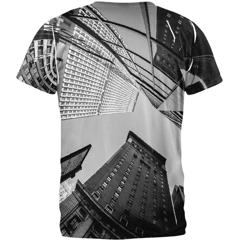 NYC Skycrapers All Over Adult T-Shirt Men's T-Shirts Old Glory   