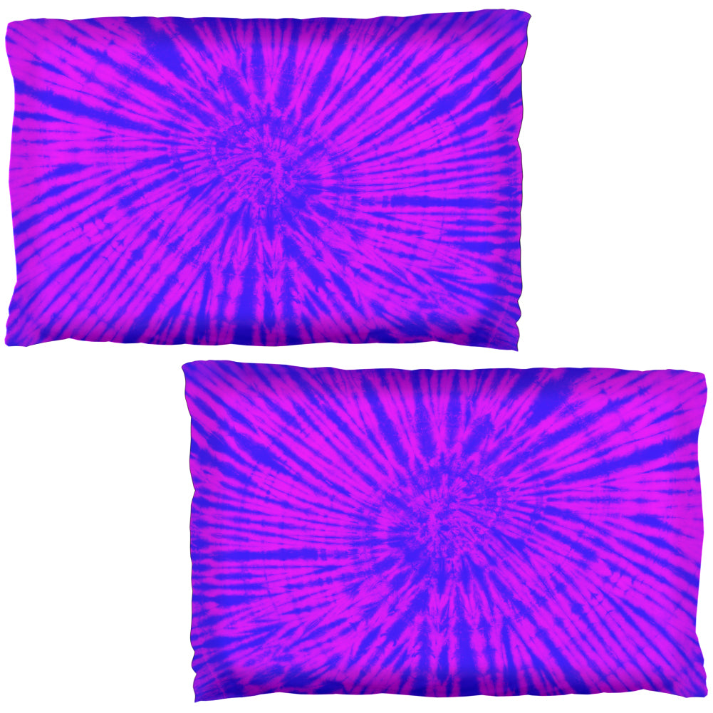 Transgender Tie Dye Blue Purple Pink All Over Pillow Case Set Pillowcases Transgender Pride OS Multicolor 