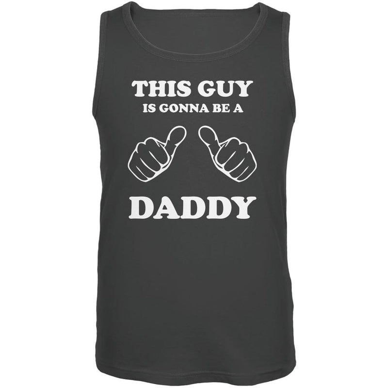 Father's Day This Guy is Gonna Be a Daddy Charcoal Grey Adult Tank Top Men's Tank Tops Old Glory   