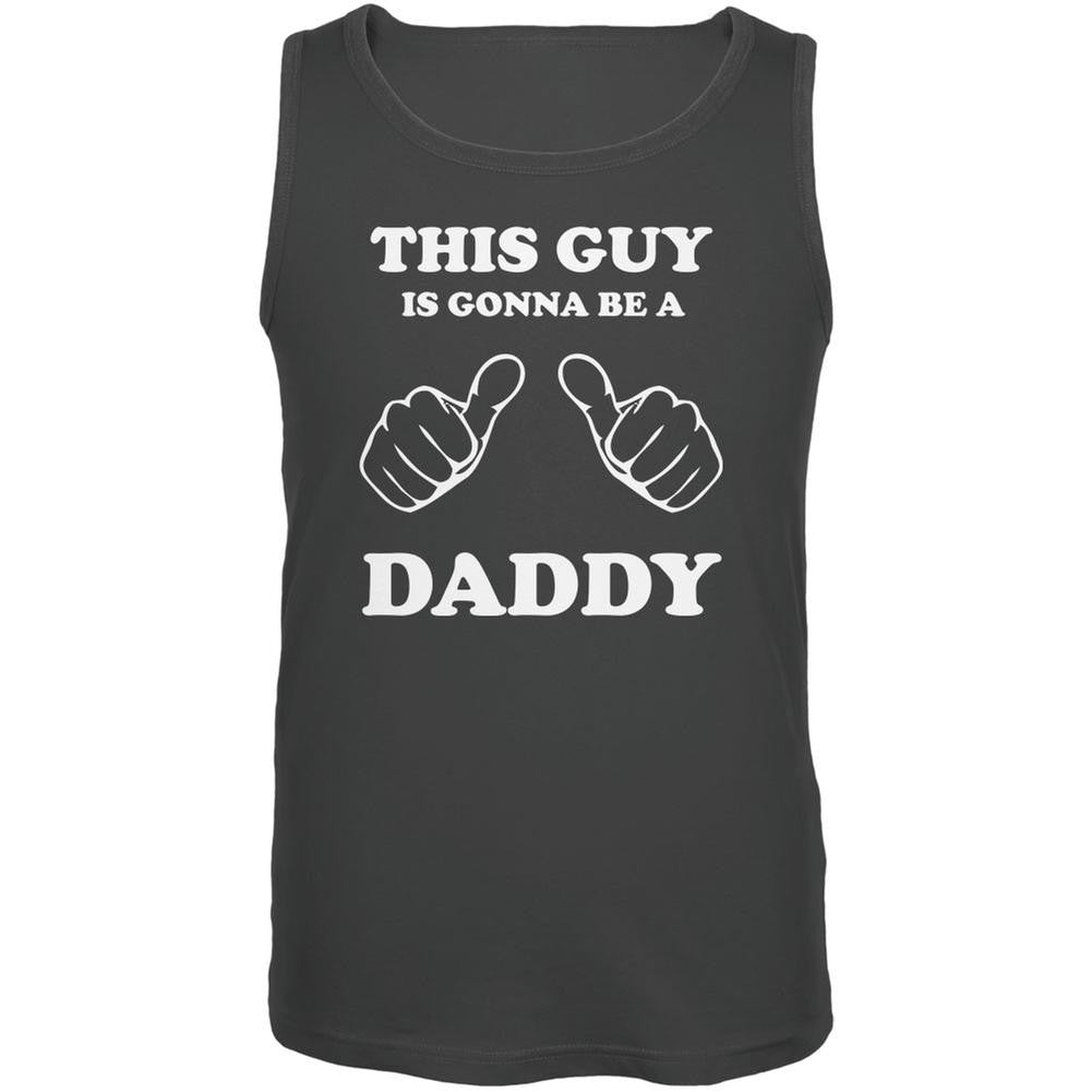 Father's Day This Guy is Gonna Be a Daddy Charcoal Grey Adult Tank Top Men's Tank Tops Old Glory 2XL Grey