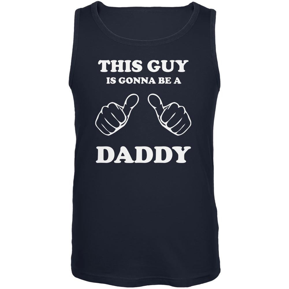 Father's Day This Guy is Gonna Be a Daddy Navy Adult Tank Top Men's Tank Tops Old Glory 2XL Blue 