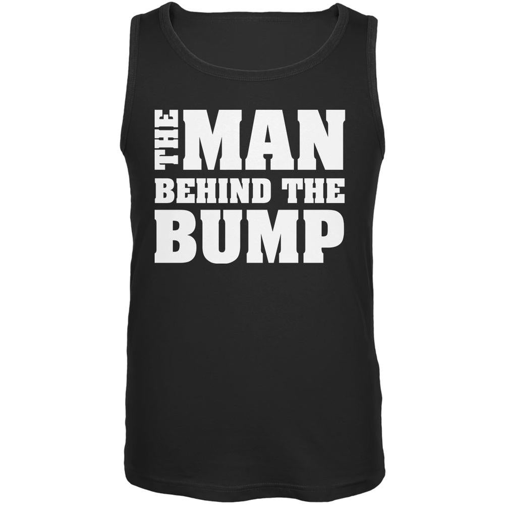 Father's Day The Man behind the Bump Black Adult Tank Top Men's Tank Tops Old Glory 2XL Black 