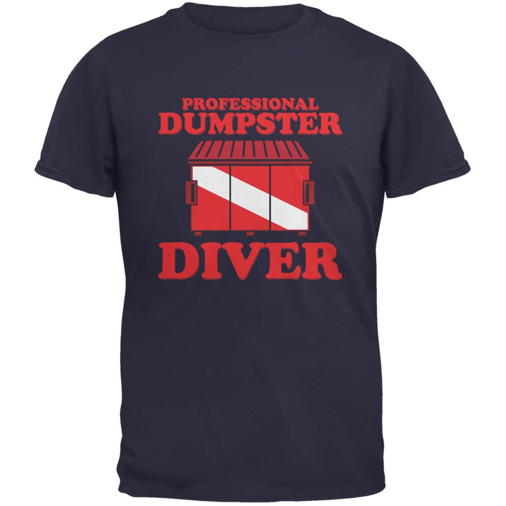 Professional Dumpster Diver Navy Adult T-Shirt Men's T-Shirts Old Glory 2XL Blue 