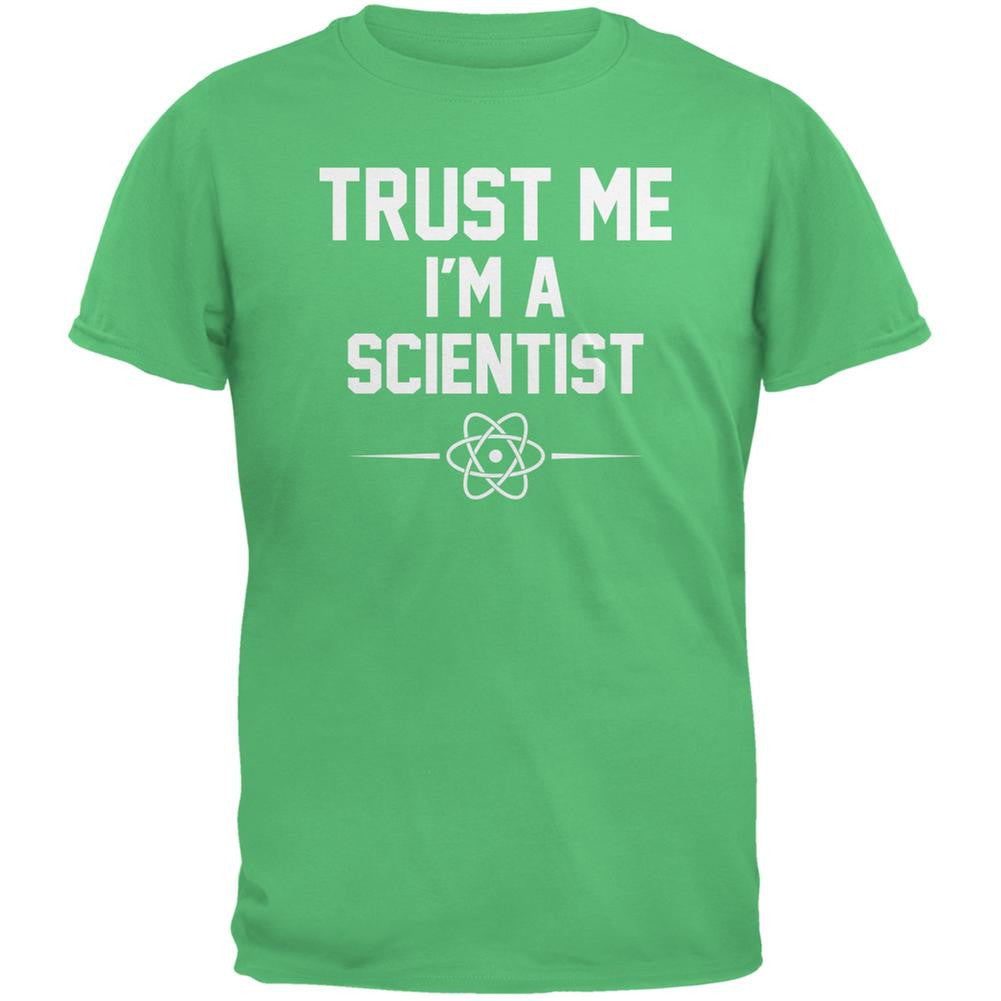 Trust Me Im A Scientist Irish Green Adult T-Shirt Men's T-Shirts Old Glory 2XL Green 