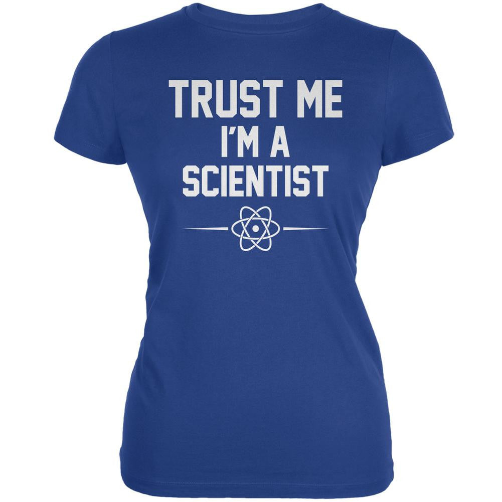 Trust Me Im A Scientist Royal Juniors Soft T-Shirt Juniors T-Shirts Old Glory 2XL Blue 