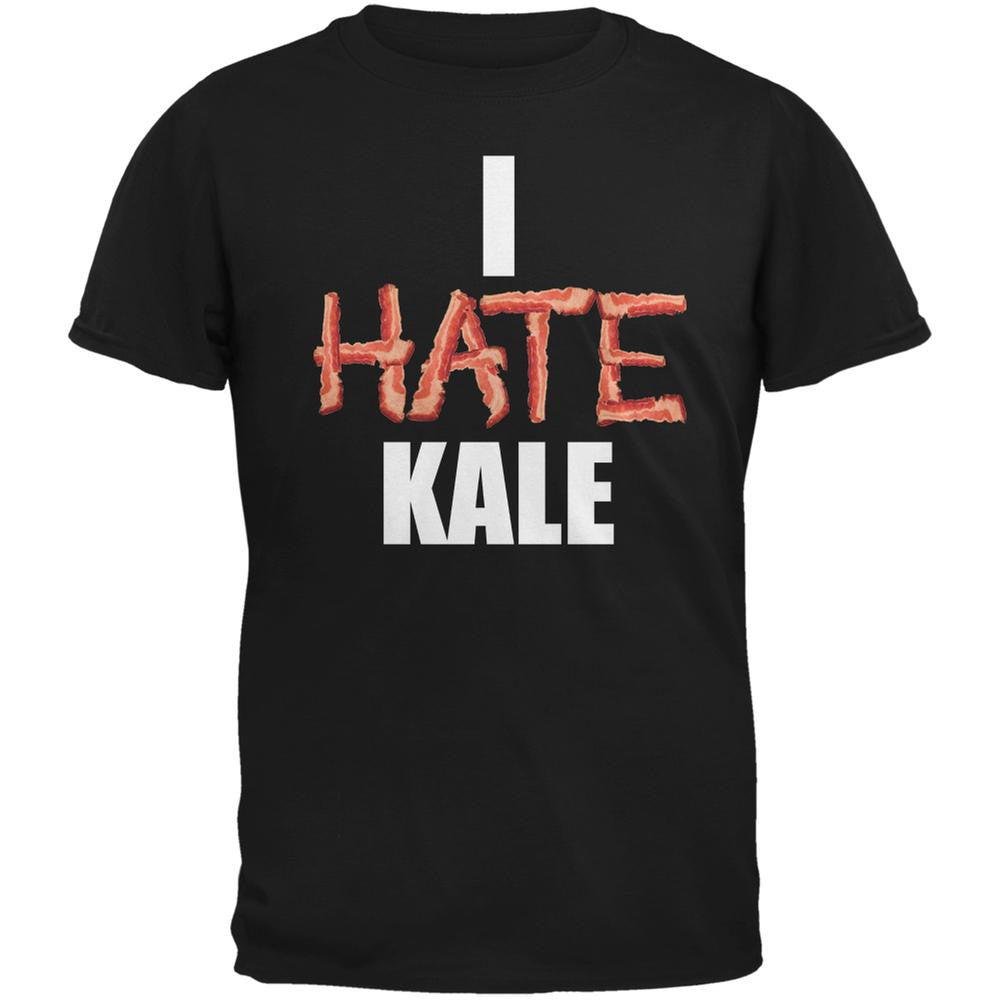 I Hate Kale Black Adult T-Shirt Men's T-Shirts Old Glory 2XL Black 