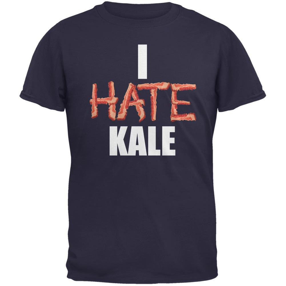 I Hate Kale Navy Adult T-Shirt Men's T-Shirts Old Glory 2XL Blue 