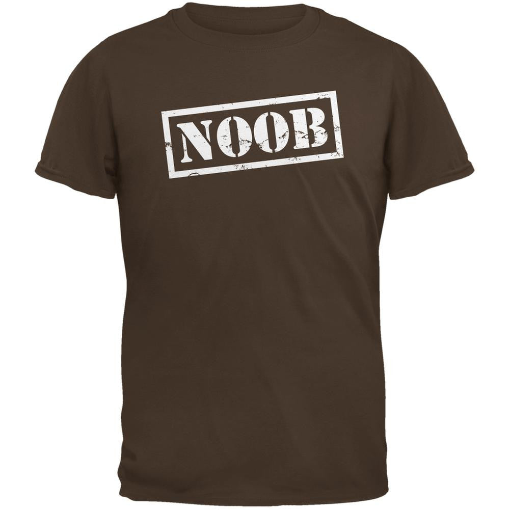 Noob Brown Adult T-Shirt Men's T-Shirts Old Glory 2XL Brown 