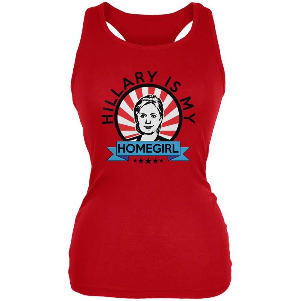 Hillary Is My Homegirl Red Juniors Soft Tank Top Juniors Tank Tops Old Glory 2XL Red 