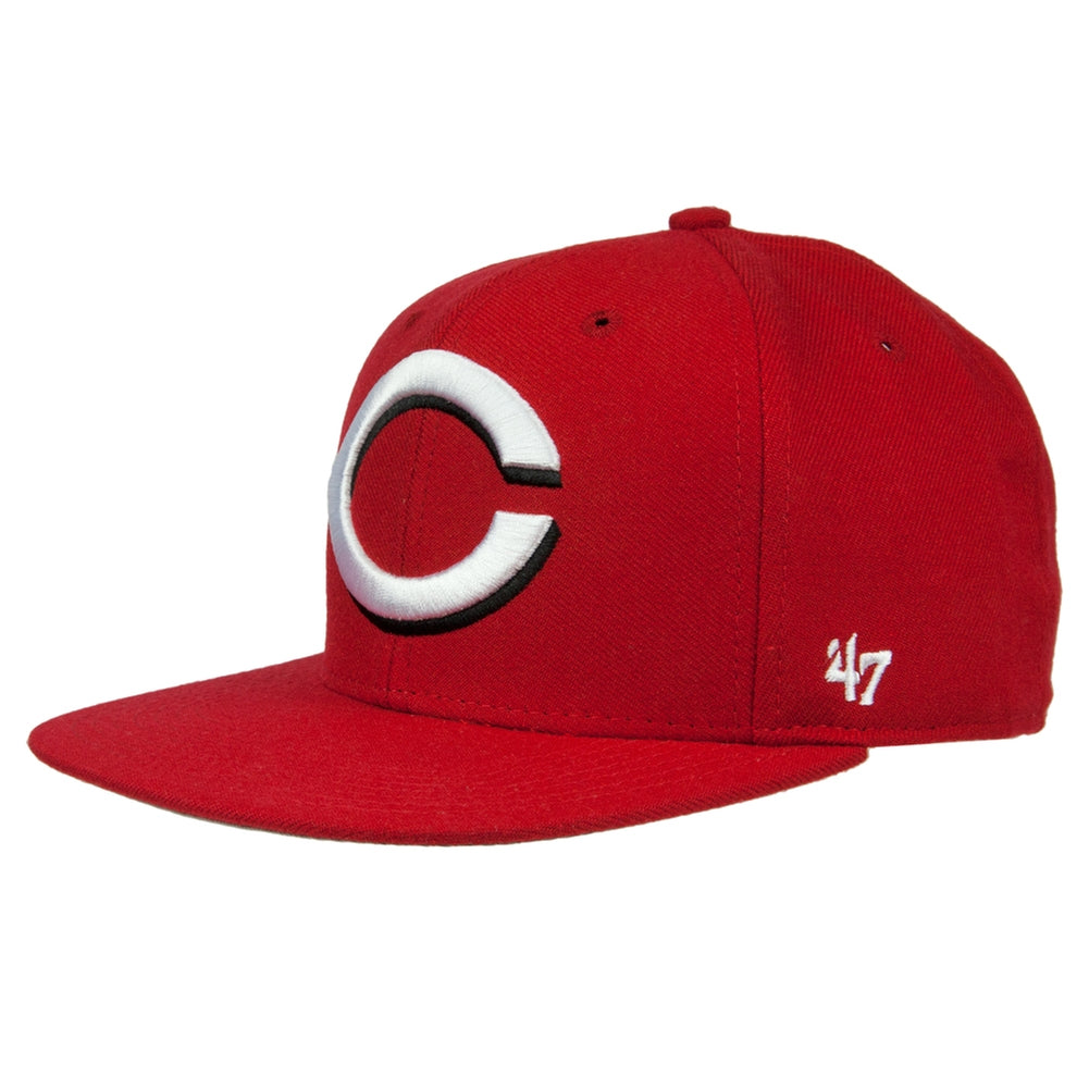 Cincinnati Reds - Sure Shot Captain Snapback Cap Adjustable Baseball Caps Old Glory OS Red 