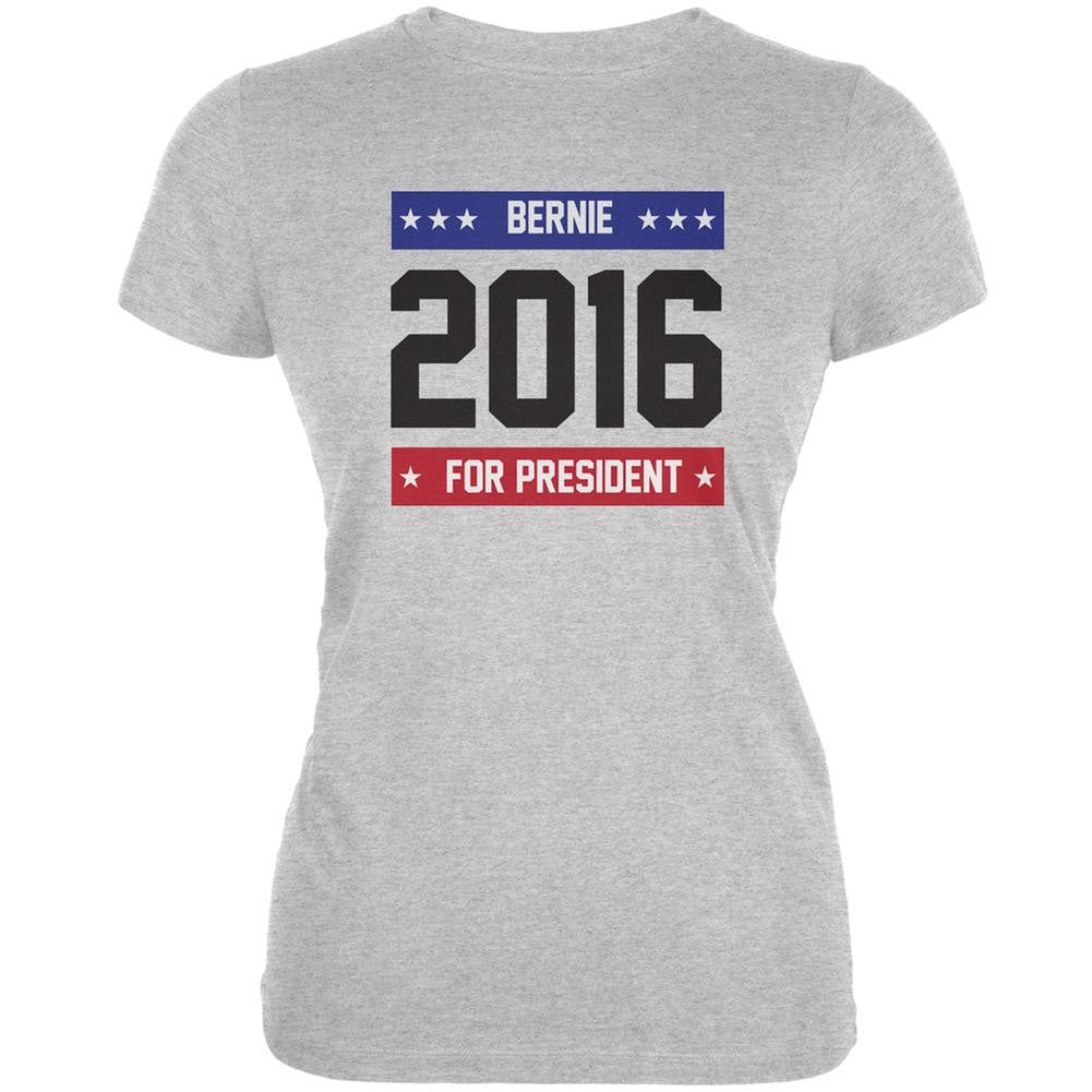 Election 2016 Bernie for President 2016 Grey Juniors Soft T-Shirt Juniors T-Shirts Old Glory 2XL Grey 