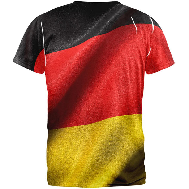 World Cup - German Flag All Over Adult T-Shirt Men's T-Shirts FIFA   