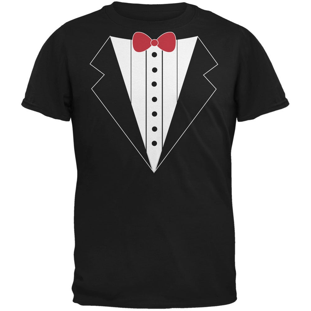 Tuxedo Costume Black Adult T-Shirt Men's T-Shirts Old Glory   