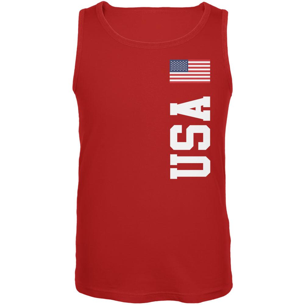 World Cup USA Red Adult Tank Top Men's Tank Tops FIFA 2XL Red 