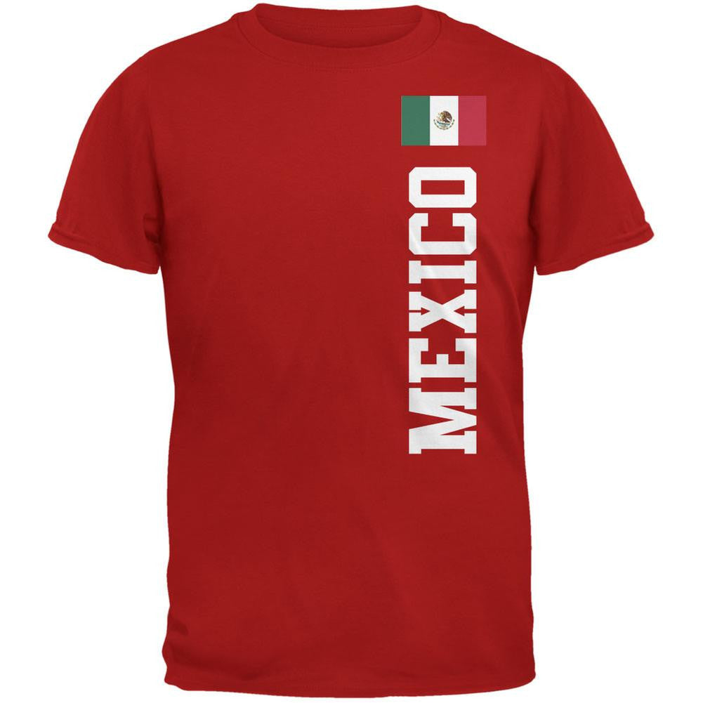 World Cup Mexico Red Adult T-Shirt Men's T-Shirts FIFA 2XL Red 