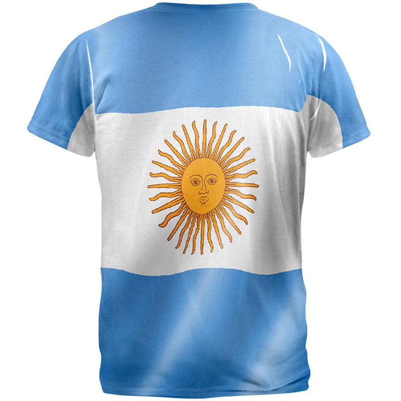 World Cup - Argentina Flag All Over Adult T-Shirt Men's T-Shirts FIFA   