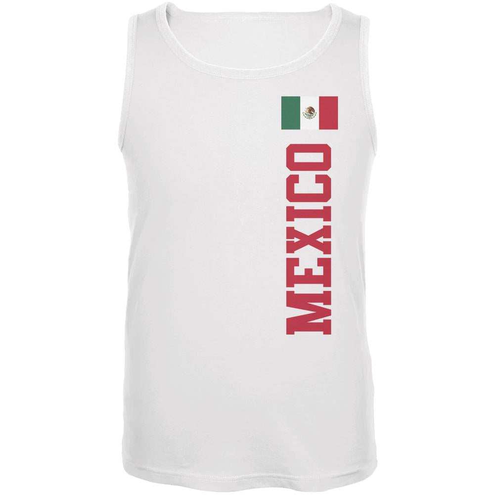 World Cup Mexico White Adult Tank Top Men's Tank Tops Old Glory 2XL White 