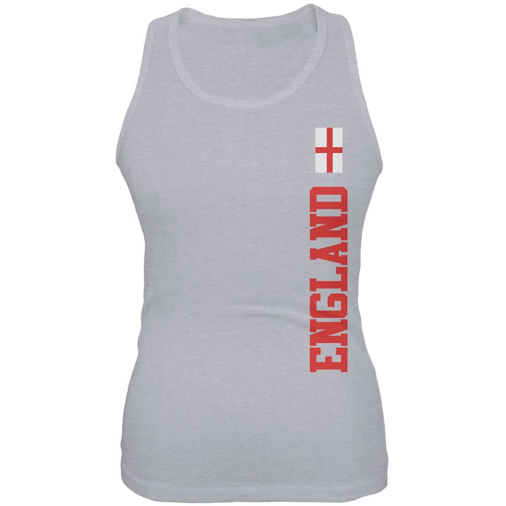 World Cup England Heather Grey Juniors Soft Tank Top Juniors Tank Tops FIFA 2XL Grey 