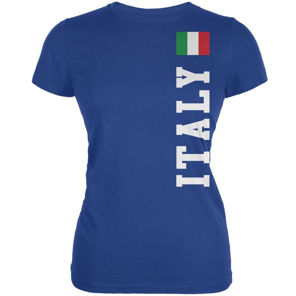 World Cup Italy Royal Juniors Soft T-Shirt Juniors T-Shirts FIFA 2XL Blue 