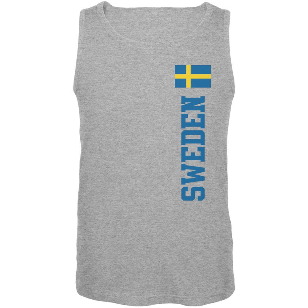 World Cup Sweden Heather Grey Adult Tank Top Men's Tank Tops FIFA 2XL Grey 