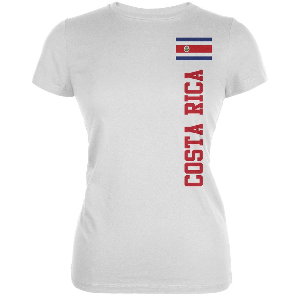 World Cup Costa Rica White Juniors Soft T-Shirt Juniors T-Shirts Old Glory   