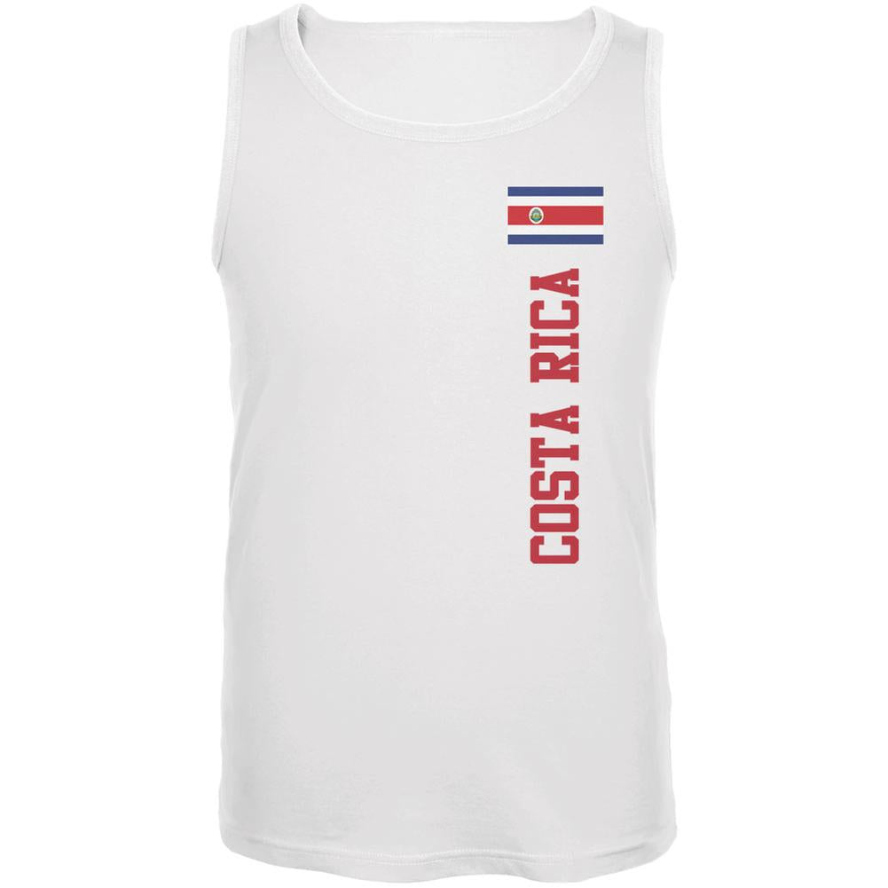 World Cup Costa Rica White Adult Tank Top Men's Tank Tops Old Glory 2XL White 