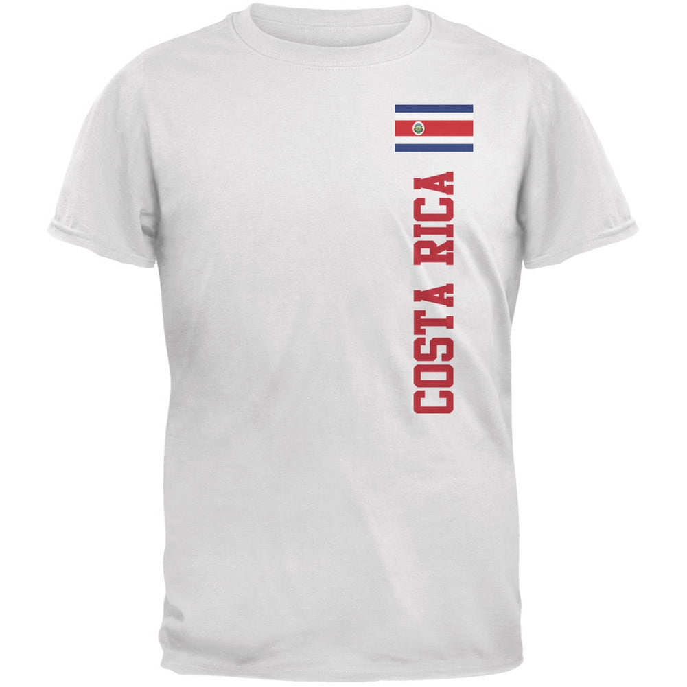 World Cup Costa Rica White Adult T-Shirt Men's T-Shirts Old Glory   