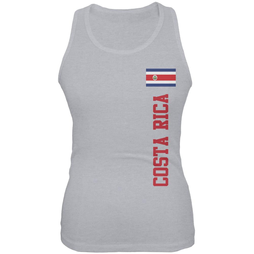 World Cup Costa Rica Heather Grey Juniors Soft Tank Top Juniors Tank Tops FIFA 2XL Grey 