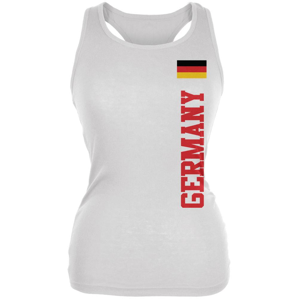 World Cup Germany White Juniors Soft Tank Top Juniors Tank Tops Old Glory 2XL White 