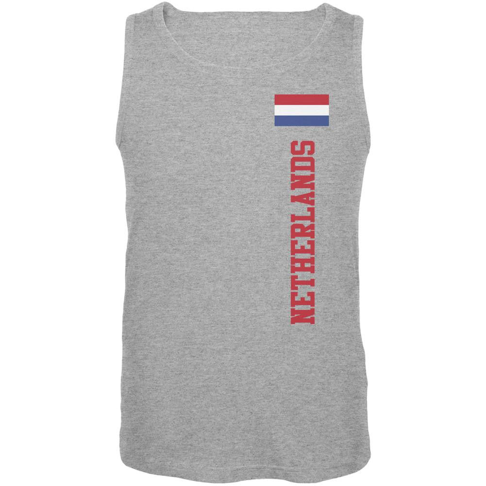 World Cup Netherlands Heather Grey Adult Tank Top Men's Tank Tops FIFA 2XL Grey 