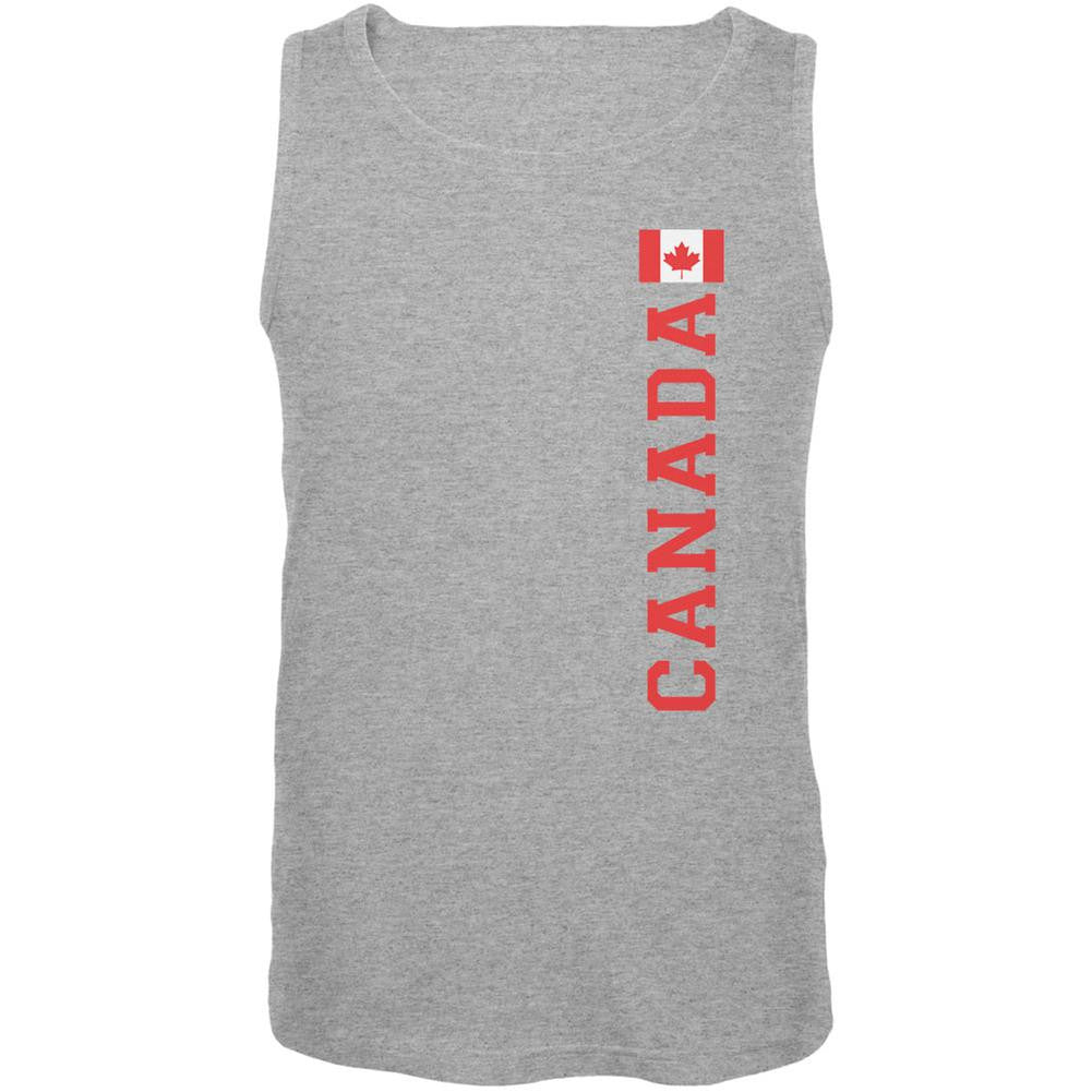 World Cup Canada Heather Grey Adult Tank Top Men's Tank Tops FIFA 2XL Grey 