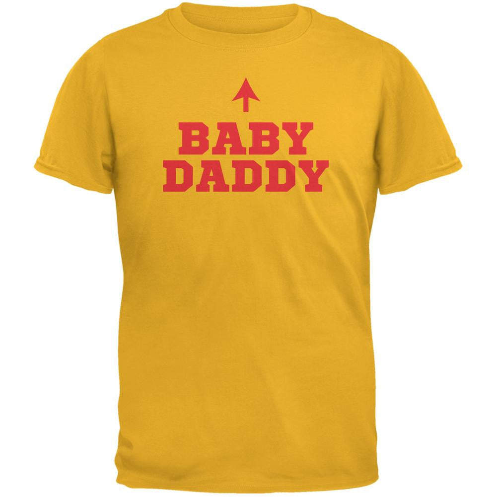 Fathers Day - Baby Daddy Gold Adult T-Shirt Men's Tank Tops Old Glory 2XL Yellow 