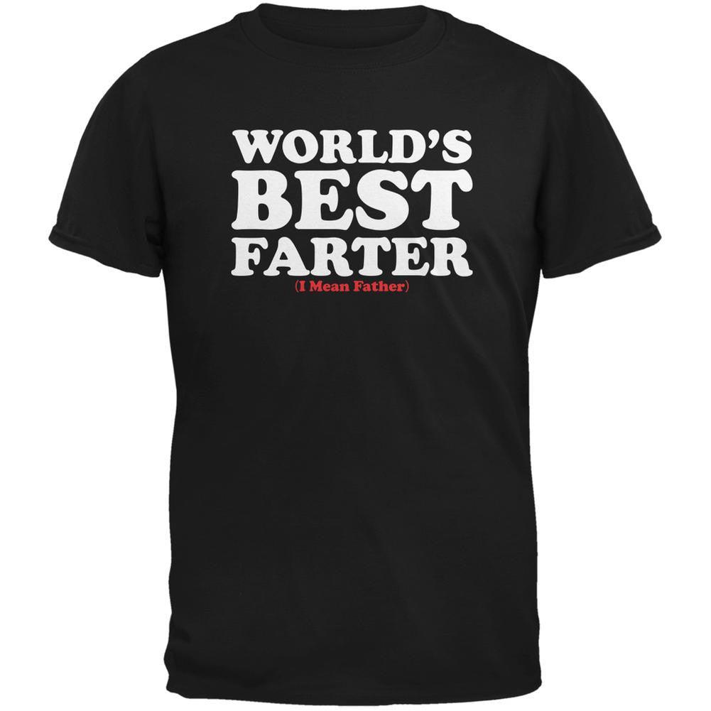 Fathers Day - World's Best Farter Black Adult T-Shirt Men's T-Shirts Old Glory 2XL Black 