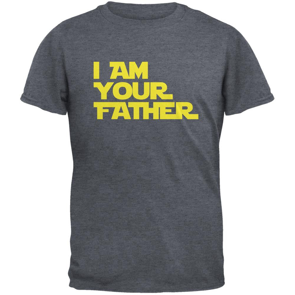 Fathers Day - I Am Your Father Dark Heather Adult T-Shirt Men's T-Shirts Old Glory SM Grey 