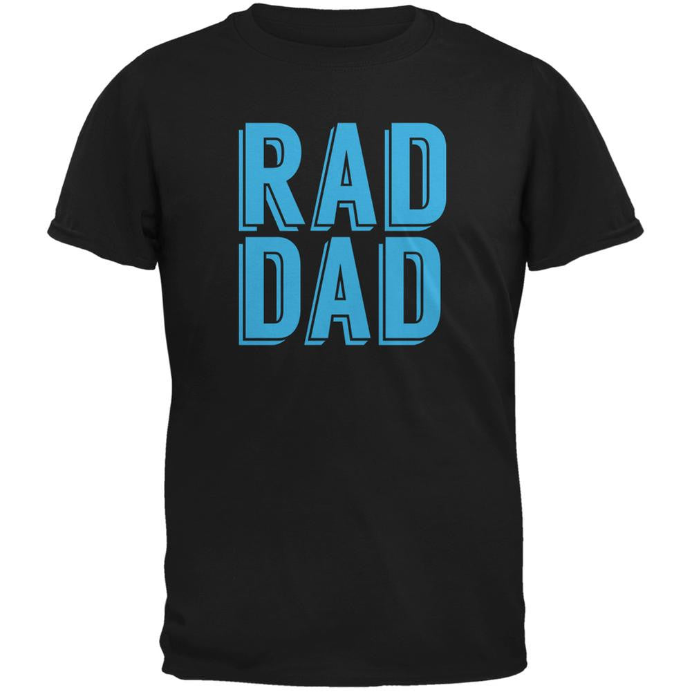 Fathers Day - Rad Dad Black Adult T-Shirt Men's T-Shirts Old Glory 2XL Black 