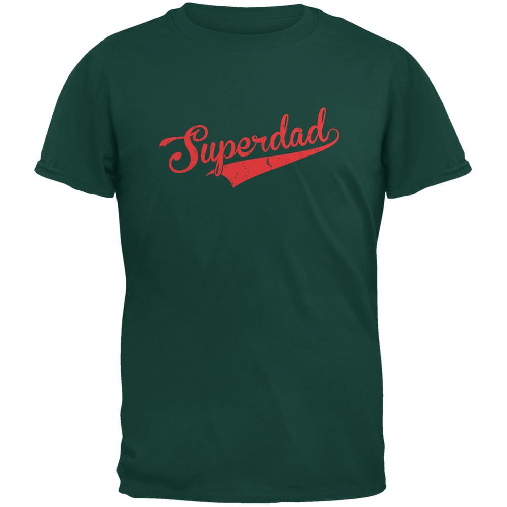 Fathers Day - Superdad Forest Green Adult T-Shirt Men's T-Shirts Old Glory 2XL Green 