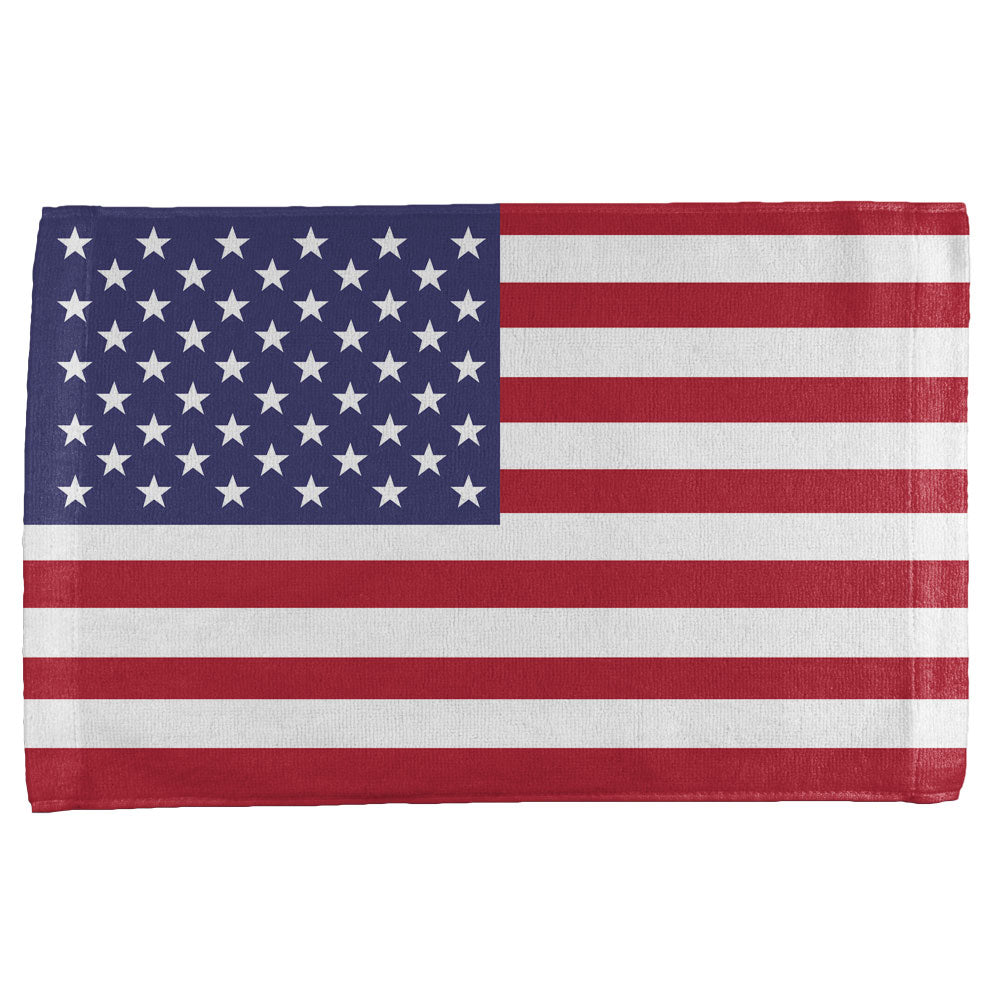 4th of July American Flag All Over Sport Towel Sports Towels Old Glory   