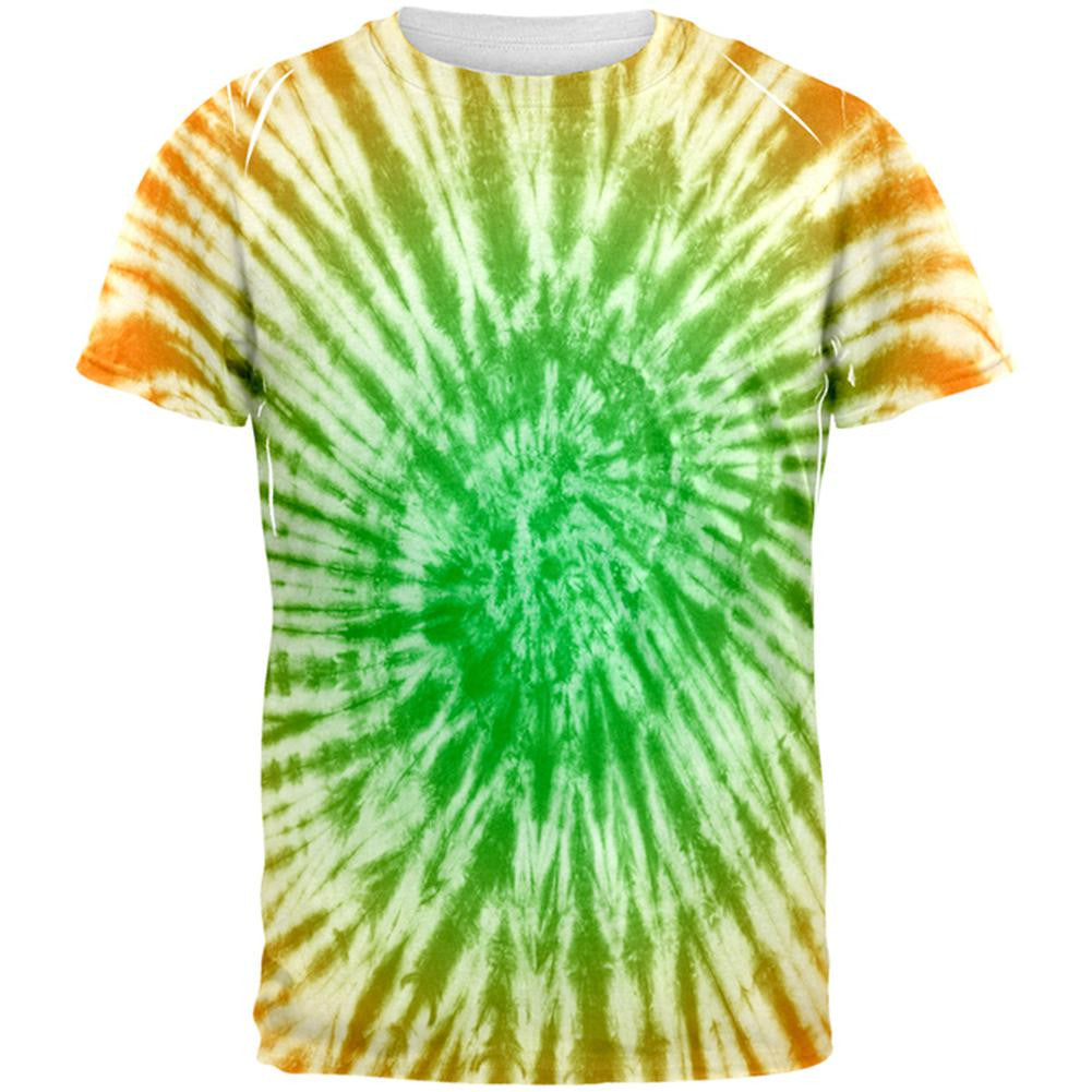 Irish Tie Dye All Over Adult T-Shirt Men's T-Shirts Old Glory 2XL Multi 