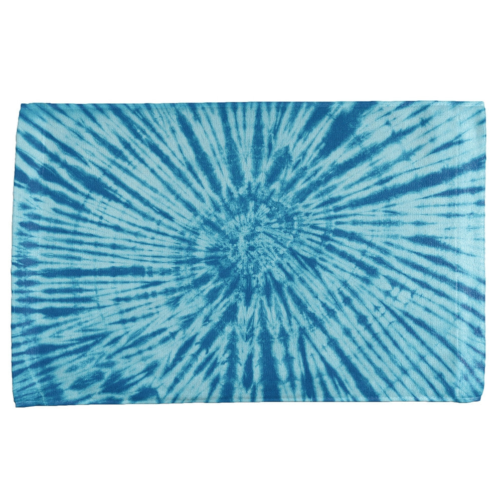 Blue Tie Dye All Over Sport Towel Sports Towels Old Glory OS Multi 